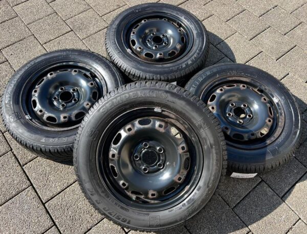 4 STAHLFELGEN 14" VW GOLF 5 6 TOURAN SKODA OCTAVIA 1Z SEAT  #1USB