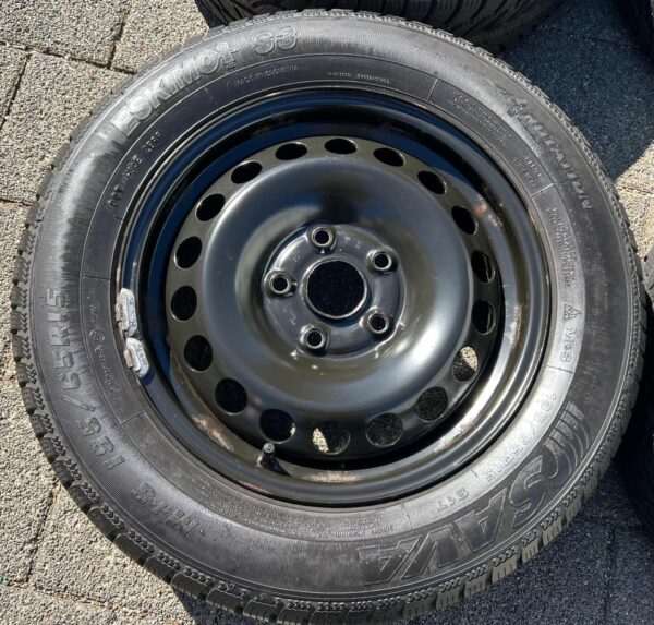 4 STAHLFELGEN 15" VW GOLF 5 6 TOURAN SKODA OCTAVIA 1Z SEAT  #1VLP – Bild 4