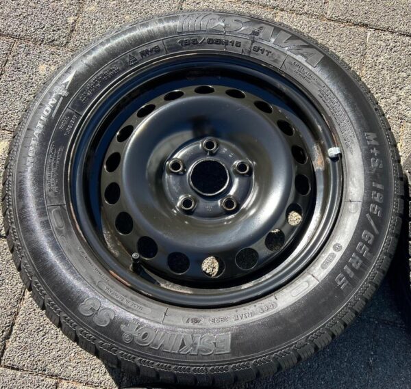 4 STAHLFELGEN 15" VW GOLF 5 6 TOURAN SKODA OCTAVIA 1Z SEAT  #1VLP – Bild 2