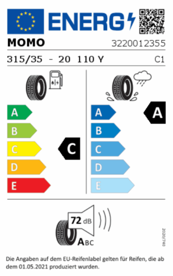 2 x 275/40R20 106Y 2 x 315/35R20 110Y MOMO TOPRUN SOMMERREIFEN – Bild 4