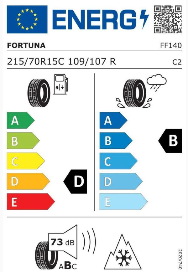 4 X 215/70R15C 109R FORTUNA ECOPLUS VAN ALLWETTERREIFEN NEU #1LQH – Bild 6