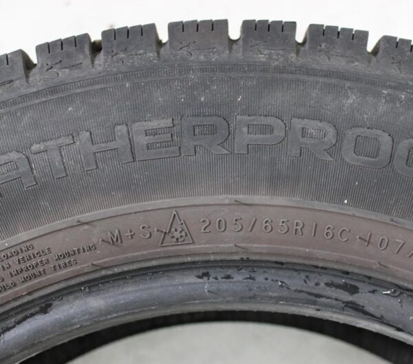 1x 205/65R16C 107/105T NOKIAN WEATHERPROOF C 6,5-7MM 2019 #1Q4P – Bild 4