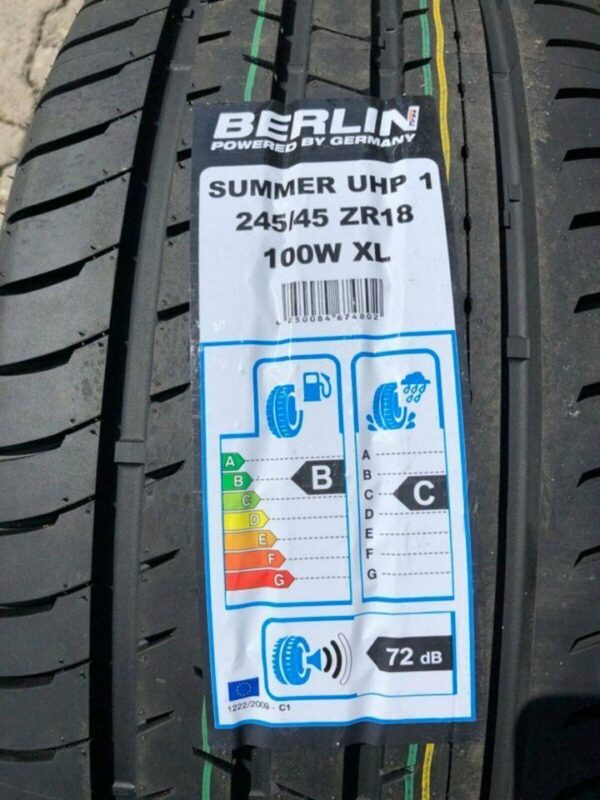 2 X 245/45R18 100W BERLIN TIRES SUMMER UHP1 SOMMERREIFEN  #121C – Bild 4