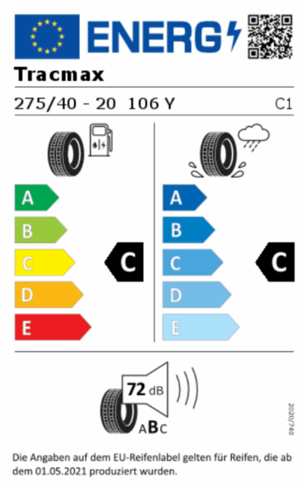2x 275/40R20 106Y 2x 315/35R20 110Y TRACMAX  SOMMERREIFEN – Bild 2