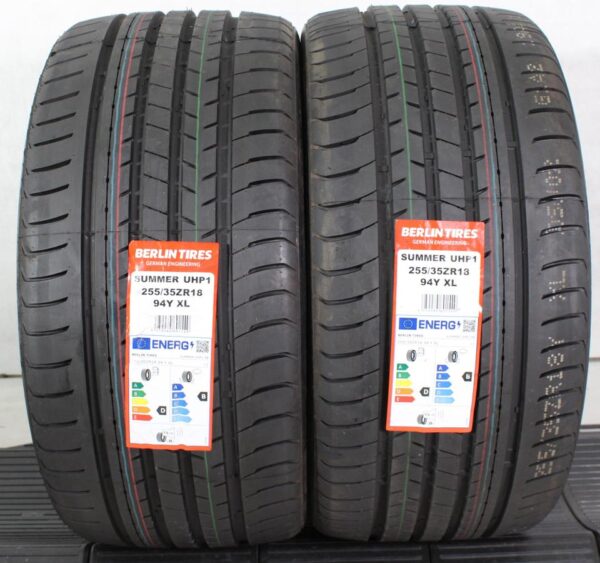 2x 255/35R18 94Y BERLIN TIRES SUMMER UHP1 SOMMERREIFEN NEU #1VQY