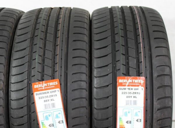 4x 225/35R19 88Y BERLIN TIRES SUMMER UHP1 SOMMERREIFEN XL #1VBT – Bild 4
