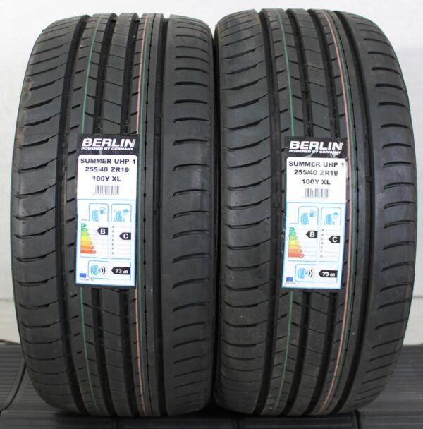 2x 255/40R19 100Y BERLIN TIRES SUMMER UHP1 SOMMERREIFEN #1M2M