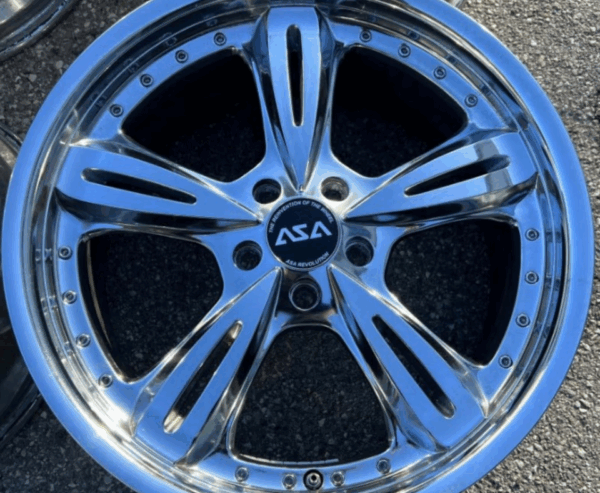 4 ALUFELGEN 19" CHROM AUDI SEAT SKODA VW 8,5x19 5x112 FREIHAUS – Bild 4