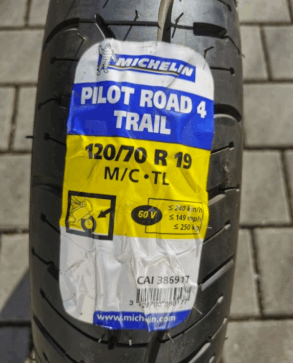 1 X 120/70R19 60V MICHELIN PILOT ROAD 4 TRAIL MOTORRADREIFEN NEU