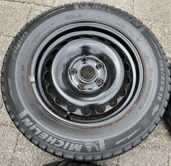 4 STAHLFELGEN 15" VW GOLF 5 6 TOURAN SKODA OCTAVIA 1Z SEAT  #1ZAD – Bild 4