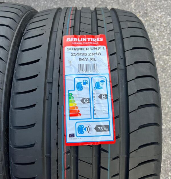 2x 255/35R18 94Y BERLIN TIRES SUMMER UHP1 SOMMERREIFEN #19GL – Bild 4