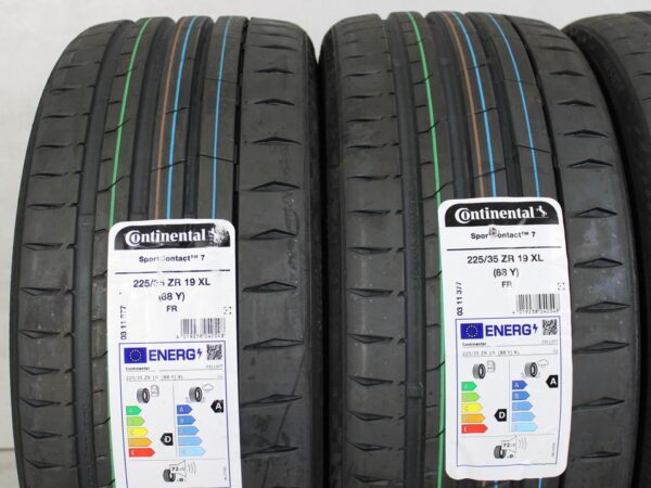 4x 225/35R19 88Y CONTINENTAL SPORT CONTACT 7 SOMMERREIFEN #1L0A – Bild 3