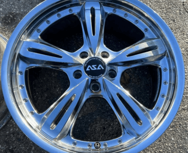 4 ALUFELGEN 19" CHROM AUDI SEAT SKODA VW 8,5x19 5x112 FREIHAUS – Bild 2