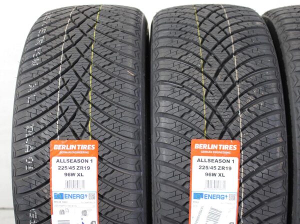 4x 225/45R19 96W BERLIN TIRES GANZJAHRESREIFEN 2024 XL NEU #1QDH – Bild 3