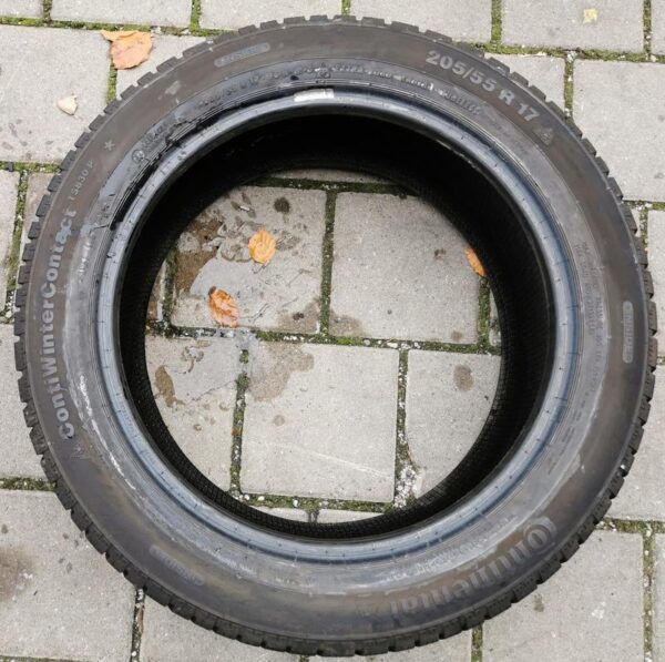 1x 205/55R17 95H CONTINENTAL WINTERREIFEN 6,5-7MM 2018 #8703 – Bild 2