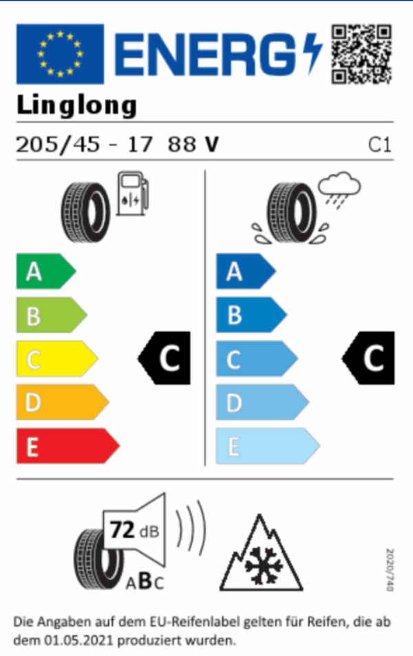 4 X 205/45R17 88V XL LINGLONG GREEN MAX ALLSEASON ALLWETTERREIFEN – Bild 5