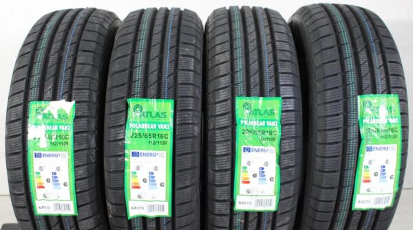 4x 225/65R16C 112/110R ATLAS POLARBEAR VAN2 WINTERREIFEN #1HFL – Bild 2