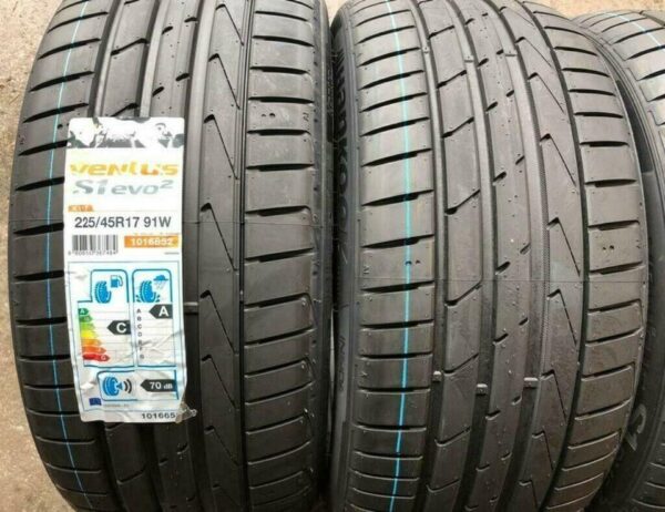 4 X 225/45R17 91W HANKOOK VENTUS S1 EVO 2 SOMMERREIFEN NEU  #13LN – Bild 2