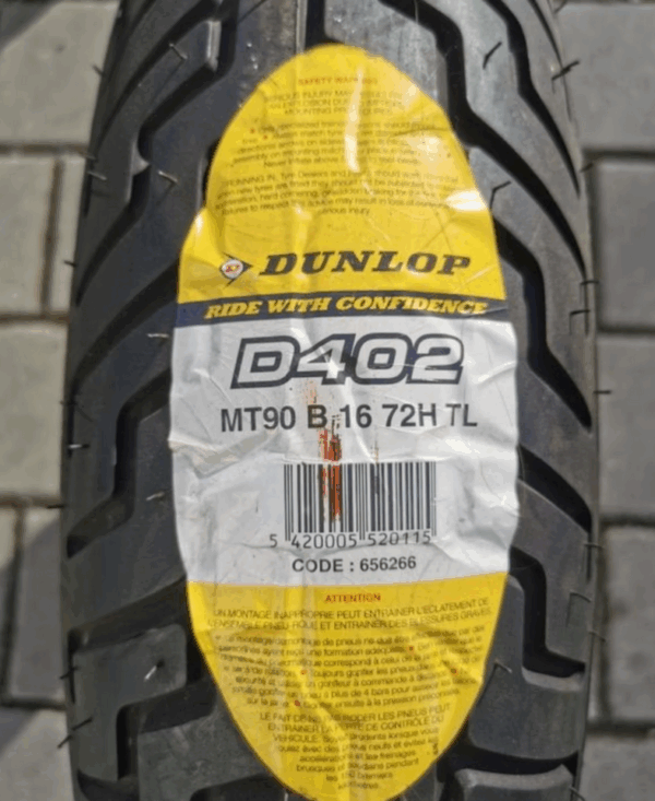 1 X MT90B16 M/C 72H DUNLOP D402F HARLEY DAVIDSON FRONT NEU – Bild 2