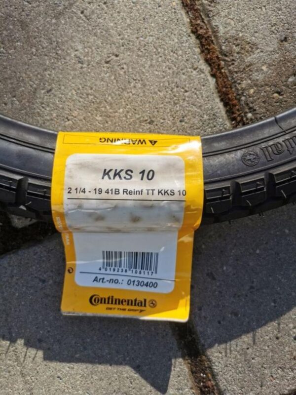 1 X 2,25-19 41B TT CONTINENTAL KKS10 REIFEN NEU 2020 FREIHAUS