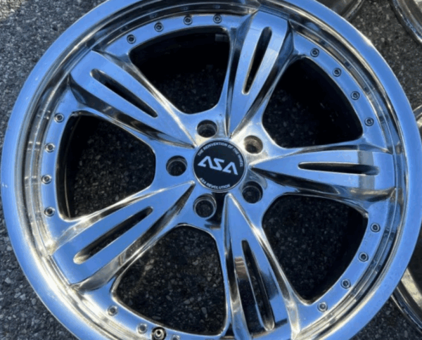 4 ALUFELGEN 19" CHROM AUDI SEAT SKODA VW 8,5x19 5x112 FREIHAUS – Bild 5