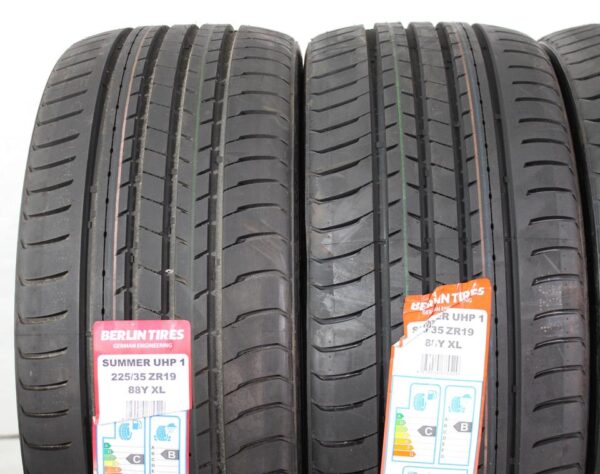 4x 225/35R19 88Y BERLIN TIRES SUMMER UHP1 SOMMERREIFEN XL #1VBT – Bild 3