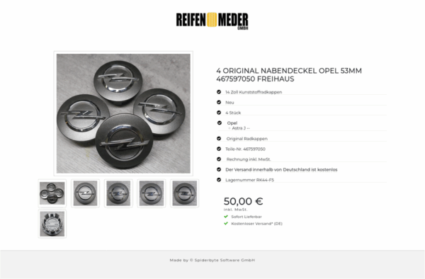 4 ORIGINAL NABENDECKEL OPEL 53MM 467597050 FREIHAUS #1M6N – Bild 7