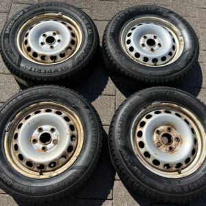 4 ORIGINAL 15" STAHLFELGEN FELGEN VW CADDY 2K 6X15 ET47 #1ZXJ