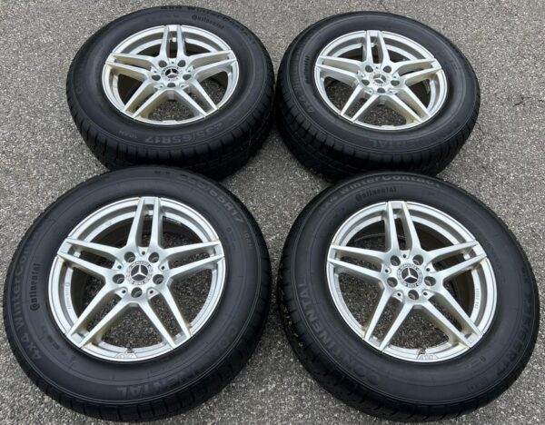 4 ALU 17" WINTERRÄDER MERCEDES GLC X253 X204 235/65R17 104H #18BZ – Bild 2