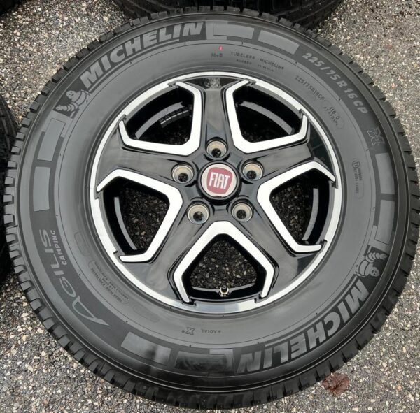 4 ORIGINAL ALU SOMMERRÄDER FIAT DUCATO 5x130 225/75R16C TOP #1CWS – Bild 5