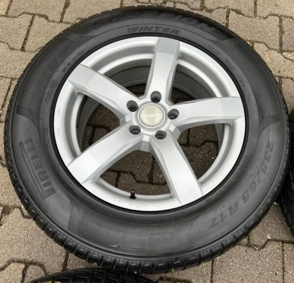 4 ALU 17" WINTERRÄDER AUDI Q5 8R 235/65R17 108H PIRELLI #158K – Bild 5