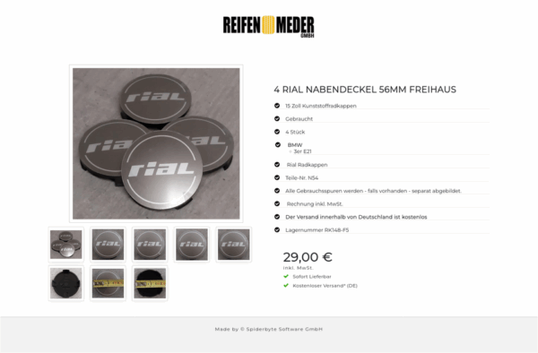 4 RIAL NABENDECKEL 56MM FREIHAUS #1TAU – Bild 9