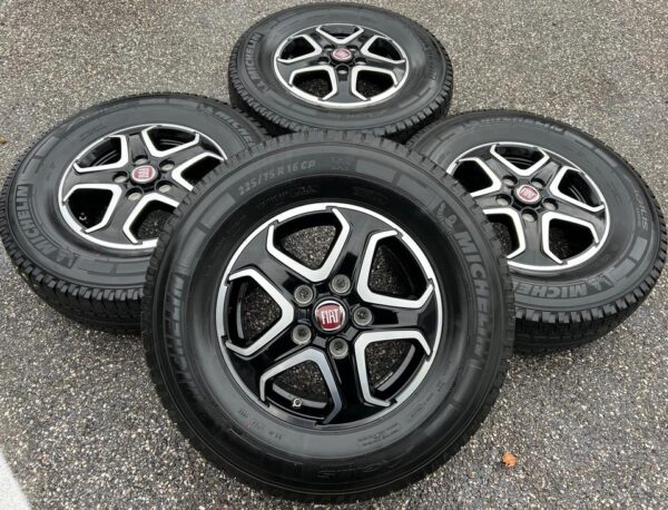 4 ORIGINAL ALU SOMMERRÄDER FIAT DUCATO 5x130 225/75R16C TOP #1CWQ