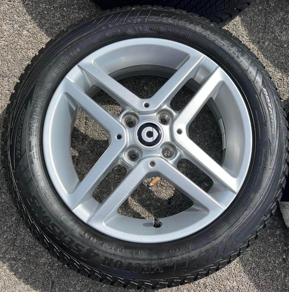 ORIGINAL ALU ALLWETTERRÄDER SMART 453 165/65R15 185/60R15 #203K – Bild 4