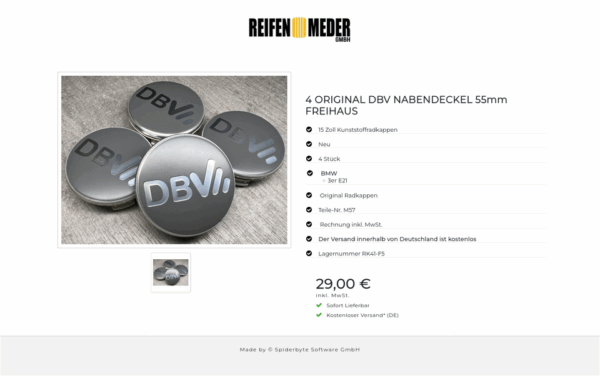 4 ORIGINAL DBV NABENDECKEL 55mm FREIHAUS #1M6K – Bild 2