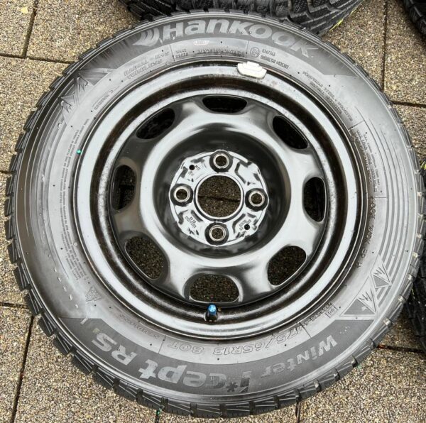 4 WINTERRÄDER VW LUPO POLO 9N 175/65R13 80T HANKOOK FREIHAU #1UAD – Bild 6
