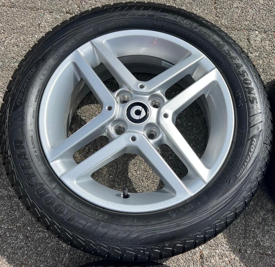 ORIGINAL ALU ALLWETTERRÄDER SMART 453 165/65R15 185/60R15 #203K – Bild 5