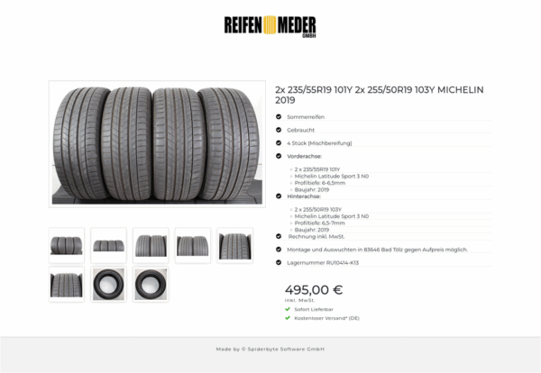 2x 235/55R19 101Y 2x 255/50R19 103Y MICHELIN 2019 #1W5K – Bild 9