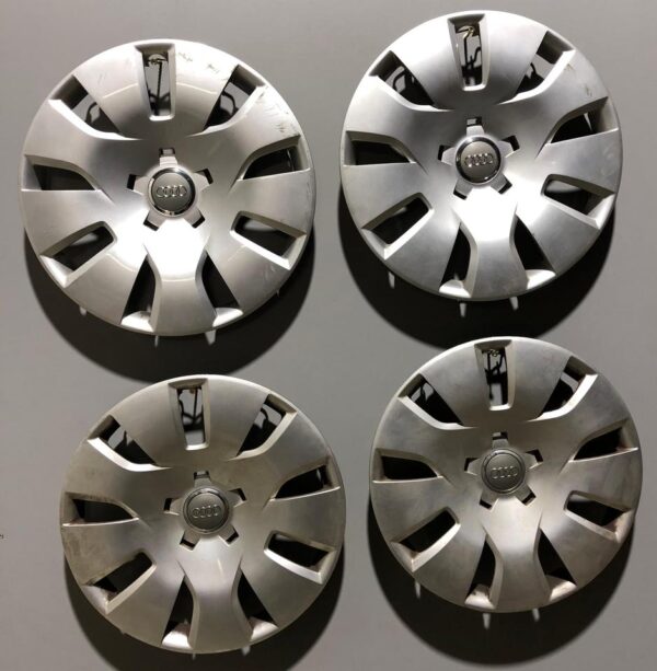 4 ORIGINAL 16" RADKAPPEN AUDI A4 8K B8 8E A6 Q2 8K0601147 #1BYE