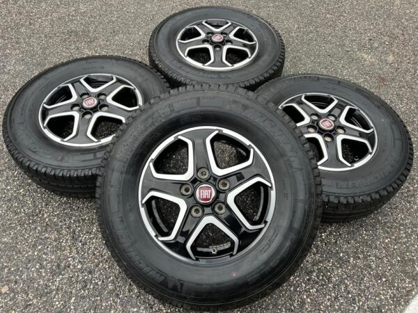 4 ORIGINAL ALU SOMMERRÄDER FIAT DUCATO 5x130 225/75R16C TOP #1CMZ