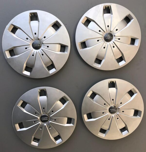 4 ORIGINAL 16" RADKAPPEN AUDI A3 A4 Q2 16 ZOLL RADBLENENDEN #1A6V