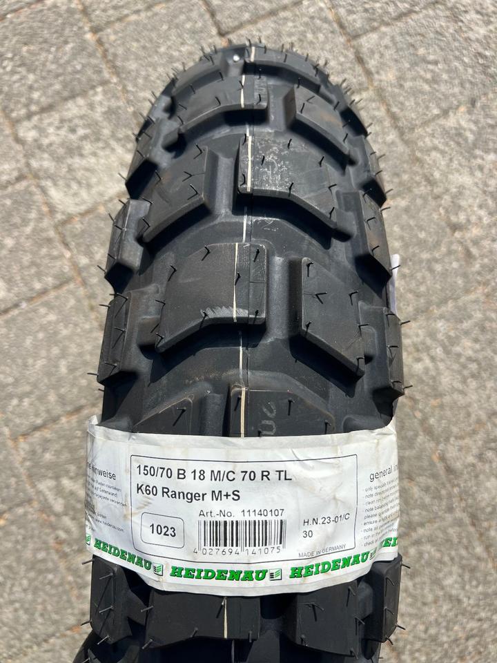 1 X 150/70B18 M/C 70R HEIDENAU RANGER K60 NEU 2023 FREIHAUS