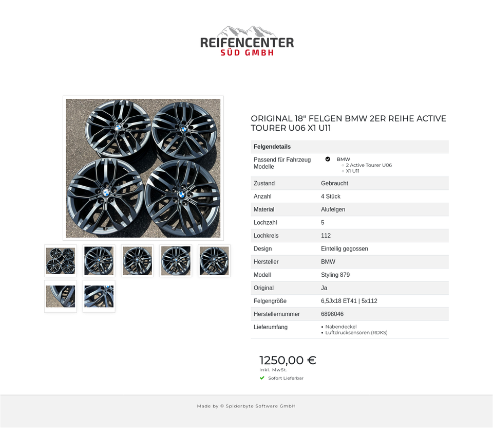 ORIGINAL 18" FELGEN BMW 2ER REIHE ACTIVE TOURER U06 X1 U11 #1KRE – Bild 8