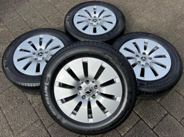 4 ORIGINAL ALU SOMMERRÄDER MERCEDES C-KLASSE W205 205/60R16 #1TIX