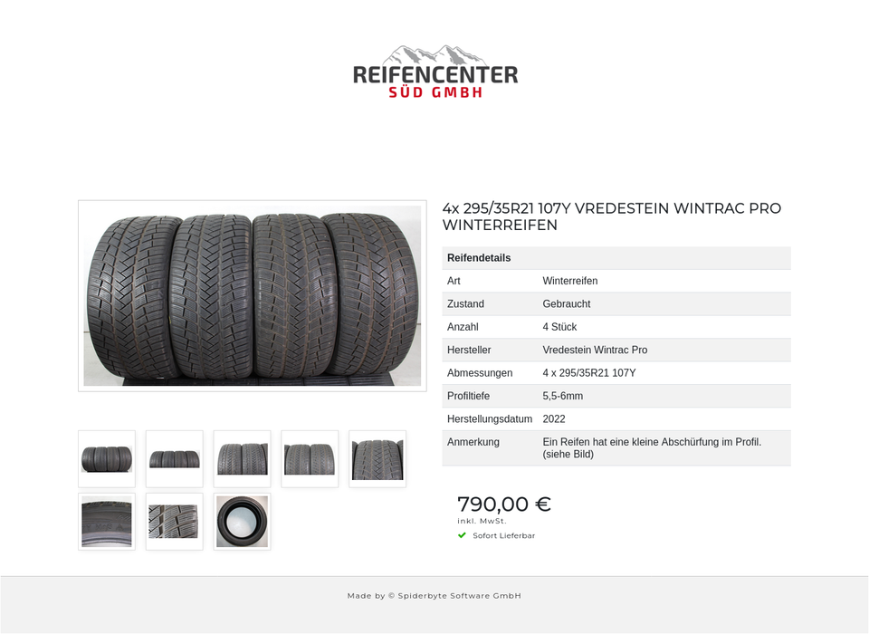 4x 295/35R21 107Y VREDESTEIN WINTRAC PRO WINTERREIFEN #1UWX – Bild 8
