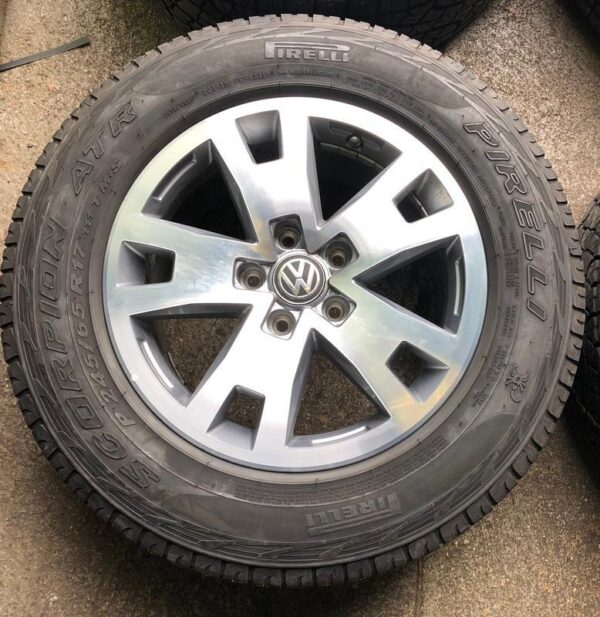 4 ORIGINAL 17" ALU GANZJAHRESRÄDER VW AMAROK 2H 2H0601025AF #4401 – Bild 5