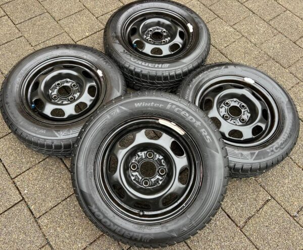 4 WINTERRÄDER VW LUPO POLO 9N 175/65R13 80T HANKOOK FREIHAU #1UAD