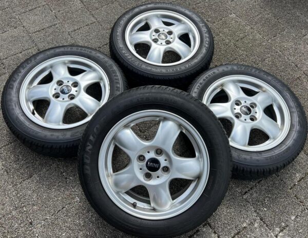 4 ORIGINAL 15" ALUFELGEN FELGEN MINI ONE R52 F56 R57 5,5x15 #1ZKM
