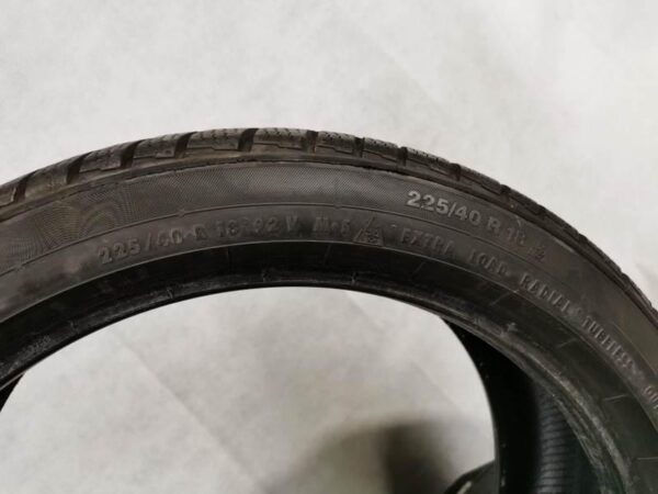 1x 225/40R18 92V CONTINENTAL WINTERREIFEN RUNFLAT 2016 #2380 – Bild 3