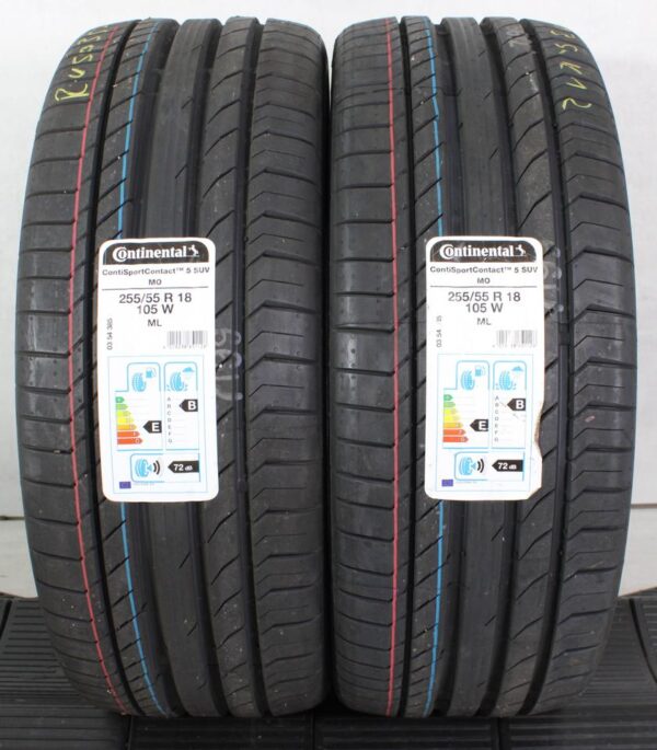 2x 255/55R18 105W CONTINENTAL SOMMERREIFEN 2019 NEU #1VTQ